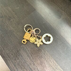 Authentic LV lock and key with unbranded key chain